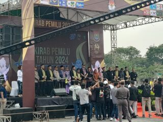 Kesbangpol Beserta KPU Kabupaten Tangerang Sukseskan Kirab Pemilu 2024.