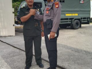 SINERGITAS TNI POLRI, UNIT SAMAPTA SOMBA OPU PAM GIAT HUBDAM XIV HASANUDDIN DI MAKAM SULTAN HASANUDDIN