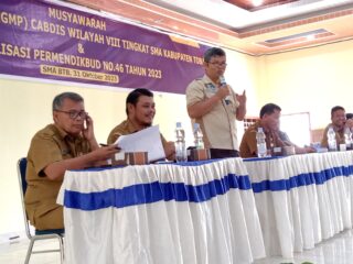"MGMP" Kacabdis Wilayah VIII Prov. Sumatera Utara Membahas Tentang Permendikbud Ristek No.46 Tahun 2023.