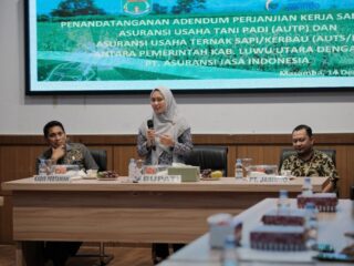 Bupati Luwu Utara Menandatangani Adendum Perjanjian Kerja Sama PKS Bersama PT Jasindo