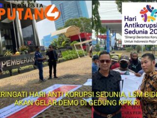 Peringati Hari Anti Korupsi Sedunia 2023, LSM BIDIK Akan Gelar Demo di Gedung KPK RI Jakarta