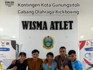 Dinas Parbud Kota Gunungsitoli Apresiasi Atlit Muda Pada Kejurda Kickboxing Sumut
