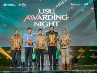 Bobby Nasution Raih USU Awarding dan Dinobatkan Sebagai Tokoh Peduli Pendidikan