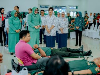 Bantu Kesembuhan Anak Penderita Kanker, YKI Medan dan Kodim 0201/Medan Gelar Donor Darah