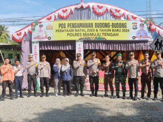 Pastikan Pengamanan Nataru Berjalan Lancar, Kapolda Sulbar Cek Kesiapan Operasi Lilin Marano 2023 di Mamuju Tengah