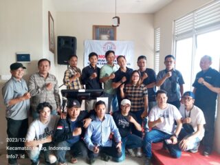 Pengukuhan Forum Wartawan Harian Tangerang Tengah Berjalan Sukses