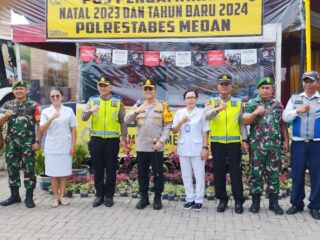 Operasi Lilin Toba, Kapolrestabes Medan Sidak dan Cek Pos Pengamanan XV Park Zoo Pancur Batu