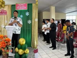 Dinas Perkim Manado menggelar Ibadah Pra Natal  Bersama Seluruh Staf kantor dan Pegawai Honorer