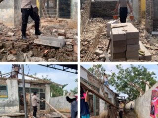Binamas Desa Ranca Kelapa Monitoring Juga Ikut Serta Pembangunan Bedah Rumah Warga Desa Binaan