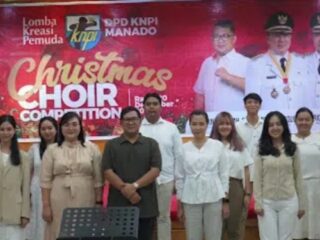 Ketua KNPI Kota Manado Natanael Pepah Sukses Menggelar Christmas Choir Competition Tahun 2023