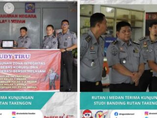 Rutan Kelas I Medan Terima Kunjungan Studi Banding Rutan Takengon Aceh