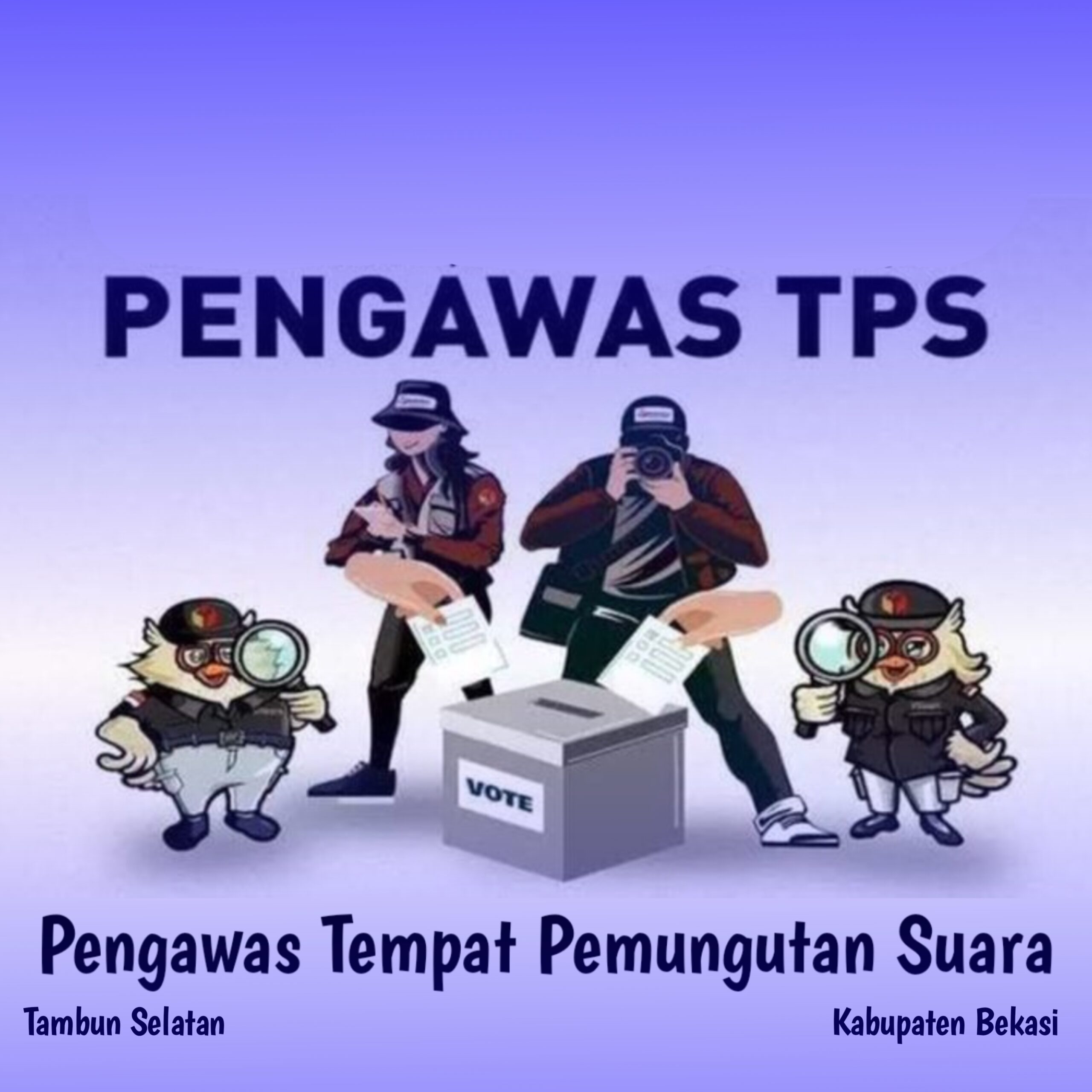 Foto : Logo Gambar Animasi Panwaslu Kecamatan Tambun Selatan Gelar Pelantikan dan Bimtek Pengawas TPS