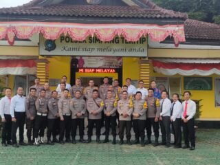 Kunjungan Kerja Kapolres Bangka Barat dan Ketua Bhayangkari Cabang Bangka Barat ke Polsek Sp.Teritip