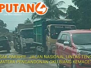 Pemerintah Melalui Instansi Terkait Kemana???...Kondisi Jalan Nasional Disepanjang Kecamatan Pengandonan OKU Rusak Parah, Rawan Kecelakaan Dan Pemicu Kemacetan