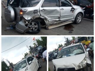 Hodaaahh..!! Mobil Plat Merah Diduga Milik Inspektorat Kabupaten Tangerang Alami Insiden Lakalantas di Jalan Raya Serang
