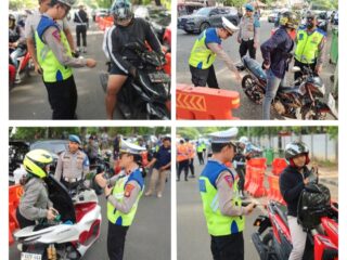 Gencarkan Razia Knalpot Brong, Satlantas Polres Metro Tangerang Kota Amankan 81 Motor