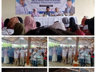 Sosialisasi Kesehatan Obat Dan Makanan, Anggota Dewan Komisi IX Bersama Kepala BBPOM Serang Banten