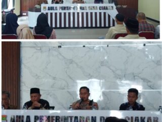 Kapolsek Panongan Berikan Penyuluhan Hukum Kepada Warga Desa Ciakar Kecamatan Panongan Kabupaten Tangerang