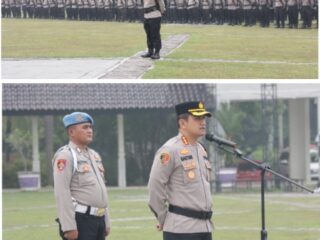 Pimpin Apel Kesiapan Pengamanan TPS, Kapolresta Tangerang Minta Personel Bersiap Jaga Sampai Subuh