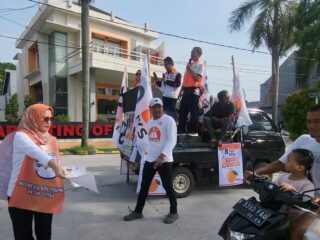 Caleg PKS Teti Lestari Sukses Menggerakkan Flashmob Kampanye di Cikarang Barat