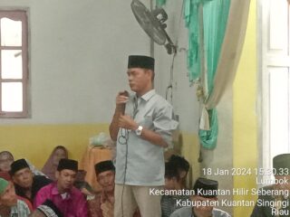 Silahturahmi Bersama Jemaah Sattariah Kuansing Caleg DPRD Propinsi Riau Burhanudin di Sambut Hangat