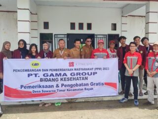 PT Gama Group Gelar Program PPM Bidang Kesehatan di 5 Desa di 2 Kecamatan.
