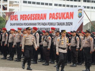 Kapolrestabes Medan Lepas 1.132 Personel PAM TPS Pemilu 2024, Begini Arahannya