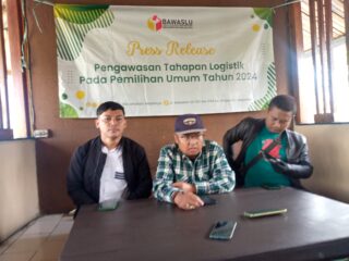 Panwaslu kecamatan Majalaya Gelar "Press Release" Pengawasan Tahapan Logistik Pemilu 2024