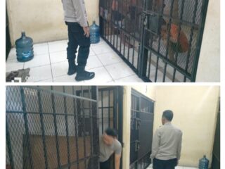 Kasat Tahti Polresta Tangerang Melaksanakan Pengecekan Ruangan Tahanan Polresta Tangerang