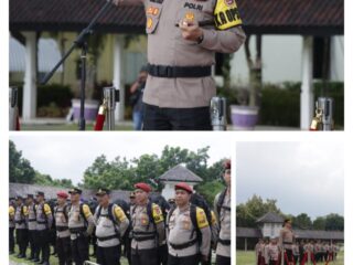 Personel Pengamanan Pemilu 2024 Polresta Tangerang Gelar Apel Pergeseran