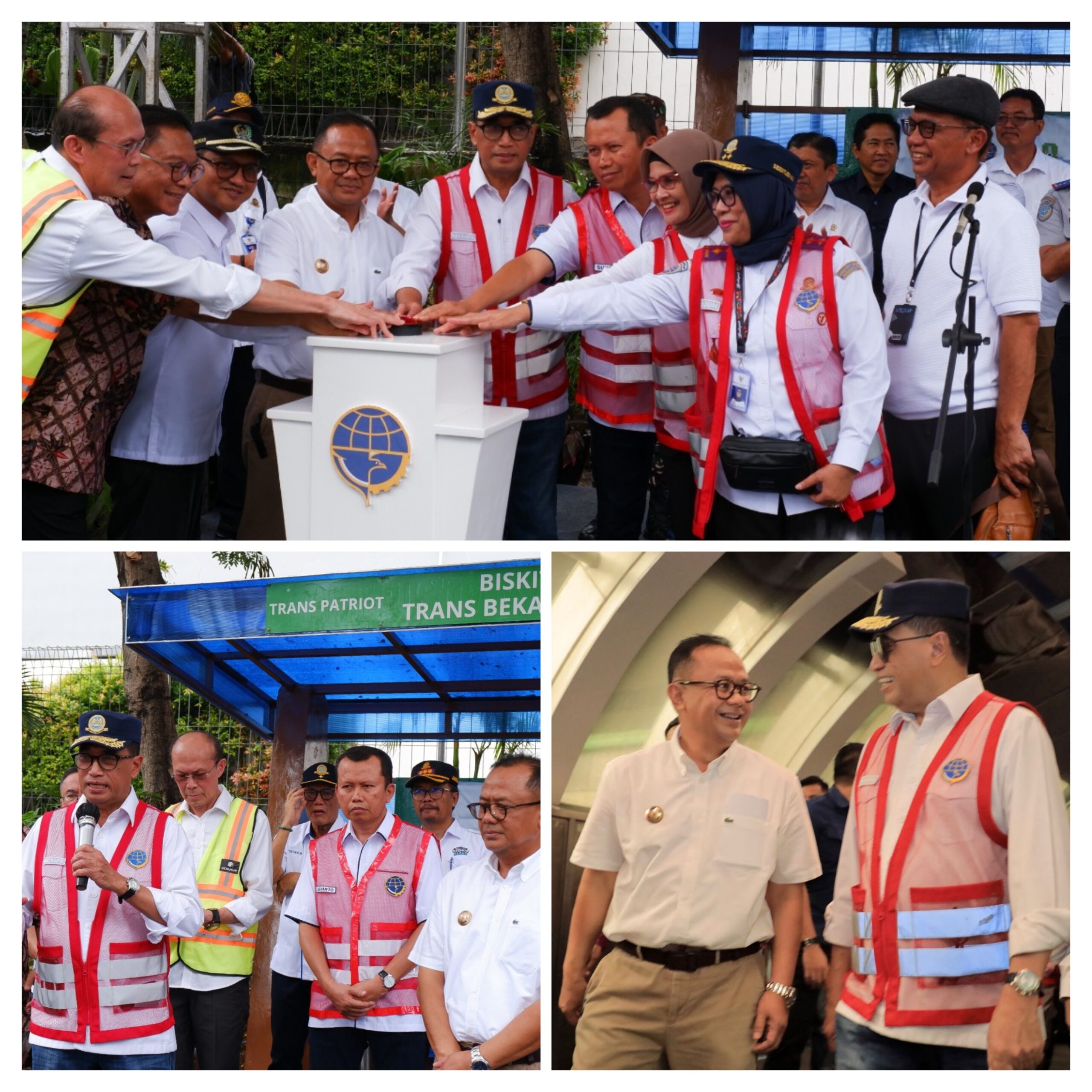 Foto Gambar : Humas Bekasi Kota. Menteri Perhubungan R.I Di Dampingi PJ Walikota Bekasi Resmikan Peluncuran BISKITA TBP