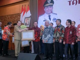 Penganugrahan. PARITRANA AWARD TAHUN 2023.. Pemkab Oku Selatan Meraih Juara.3 Terbaik Se.Sumatera Selatan.