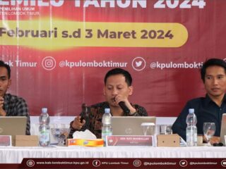 Ini Dia Hasil Pleno KPU Lombok Timur NTB. Kursi DPRD Lotim Banyak Di Duduki Wajah Baru.