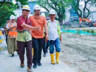 Tinjau Pembangunan Revitalisasi Lapangan Merdeka, Bobby Nasution: Insya Allah Selesai Tahun Ini