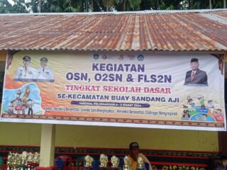 15 UPT Sekolah Dasar Negeri SE Kecamatan Buay Sandang Aji Ikuti Lomba O2SN Tahun 2024.