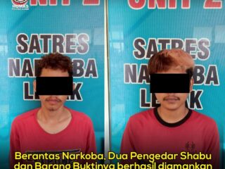 Berantas Narkoba, Dua Pengedar Shabu diamankan Sat Resnarkoba Polres Lebak