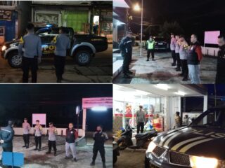 Kapolsek Kertasari Polresta Bandung Pimpin Apel KRYD Patroli Di Bulan Ramadhan 1445 H Antisipasi Gangguan Kamtibmas