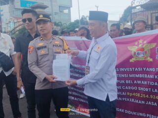 BPI KPNPA RI DPW Sumsel Aksi Demo di Mapolda Sumsel Terkait Adanya Dugaan Korupsi di PT. PSP ( Pupuk Sriwidjaja Palembang)