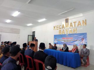 Camat Bayah Terima Penyampaian LPPD Kepala Desa Se-kecamatan Bayah