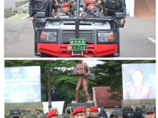 Sukses Taklukkan Beragam Materi Gultor, Kasad TNI AD Terima Brevet Anti Teror Kehormatan