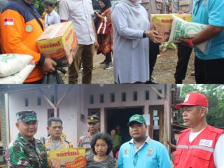 Pejabat Bupati, Kodim 0736 dan Polres Kab Batang Tanggap Bencana,Tinjau Lokasi Dan Bantu Warga