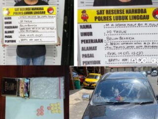 Dua Orang Asal Palembang Terduga Pengedar Narkotika Jenis Pil Ektasi Disergap Satnarkoba Polres Lubuklinggau