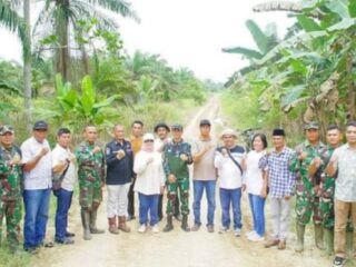 PLT Bupati Bersama Dandim 0209/LB Tinjau Lokasi TMMD di Desa Selat Beting