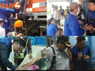 Peduli Insiden Laka Lantas, IPTU Arie Gusman Kasat Intelkam Polres OKU Timur Polda Sumsel Turun Langsung Ke Lokasi Dan Jengguk Korban di Rumah Sakit