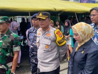Wakapolresta Mamuju Hadiri Bazar Murah TNI Jelang Idul Fitri 1445 Hijriah