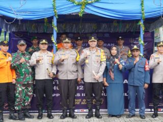 Kapolda Sulbar Cek Kesiapan Personel di Pos Pengamanan Ketupat Marano 2024 di Polman