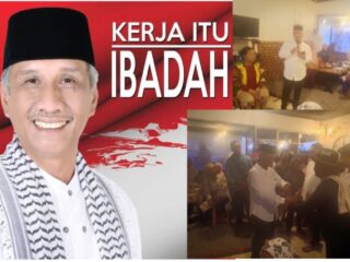H.Rustam Efendi Buka Bersama Ramadhan 2024Abang Becak,Pedagang Buah Asongan Dan Juru Parkir di Cafe Jon Lubuklinggau