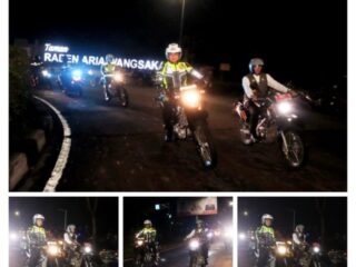 Malam Takbiran: Kapolresta Tangerang Dan Bupati Tangerang Pimpin Patroli Bermotor