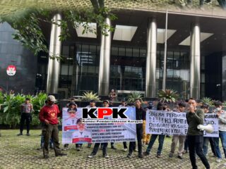 Aksi Depan Gedung KPK RI Gema Silampari Meminta Periksa Bupati Musi Rawas Dalam Pusaran Korupsi Sepuluh Miliyar BUMD Musi Rawas
