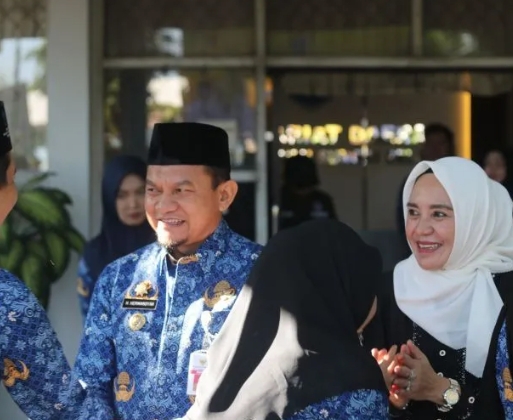 PJ Bupati Kab.HSS H.Hermansyah Gelar Halal Bi Halal Bersama ASN Hari Pertama Masuk Kerja